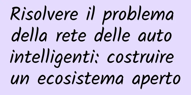 Risolvere il problema della rete delle auto intelligenti: costruire un ecosistema aperto
