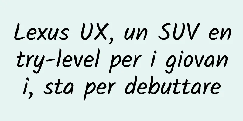 Lexus UX, un SUV entry-level per i giovani, sta per debuttare