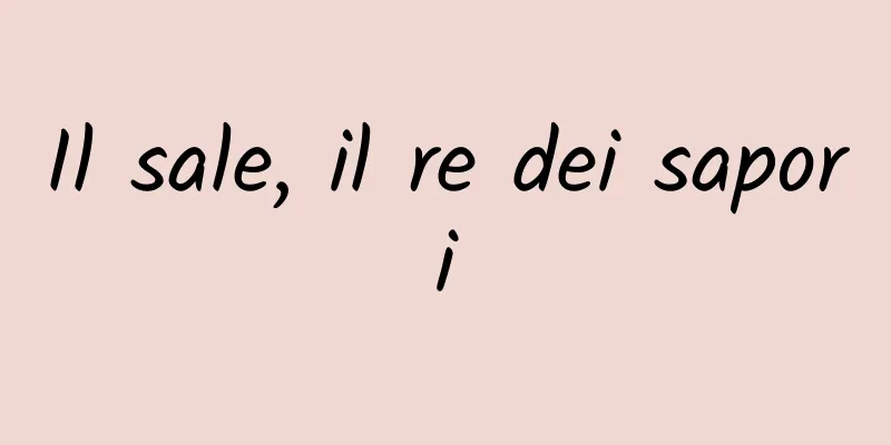 Il sale, il re dei sapori