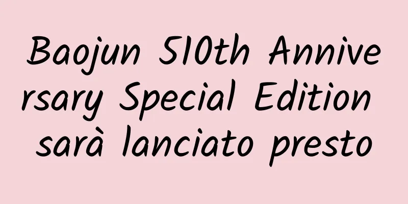 Baojun 510th Anniversary Special Edition sarà lanciato presto