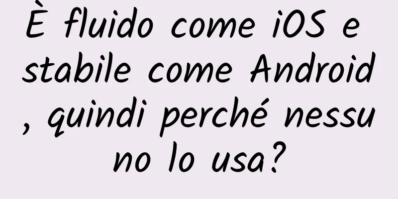 È fluido come iOS e stabile come Android, quindi perché nessuno lo usa?
