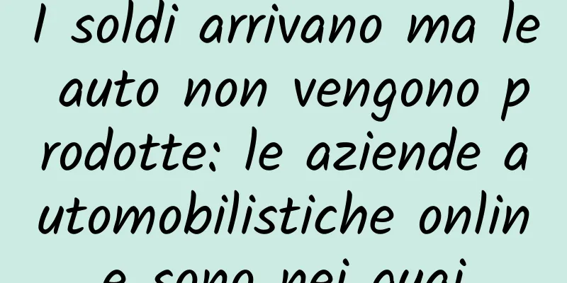 I soldi arrivano ma le auto non vengono prodotte: le aziende automobilistiche online sono nei guai