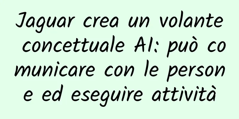 Jaguar crea un volante concettuale AI: può comunicare con le persone ed eseguire attività