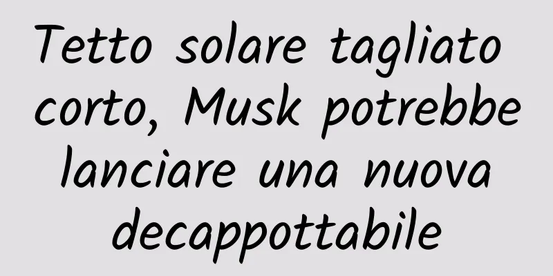 Tetto solare tagliato corto, Musk potrebbe lanciare una nuova decappottabile