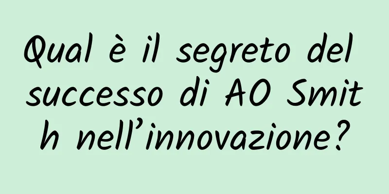 Qual è il segreto del successo di AO Smith nell’innovazione?