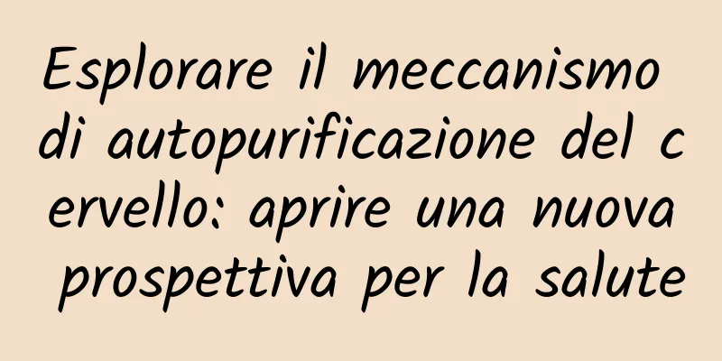 Esplorare il meccanismo di autopurificazione del cervello: aprire una nuova prospettiva per la salute