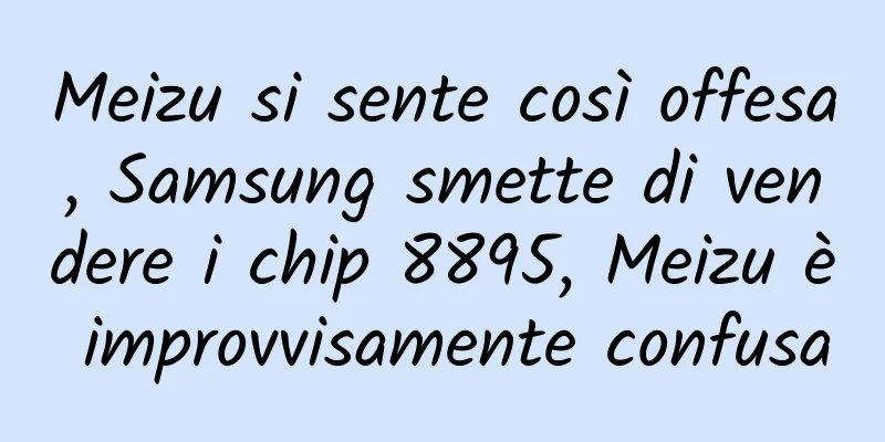 Meizu si sente così offesa, Samsung smette di vendere i chip 8895, Meizu è improvvisamente confusa