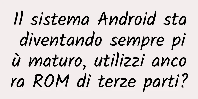 Il sistema Android sta diventando sempre più maturo, utilizzi ancora ROM di terze parti?