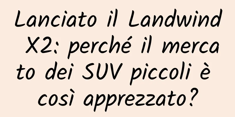 Lanciato il Landwind X2: perché il mercato dei SUV piccoli è così apprezzato?