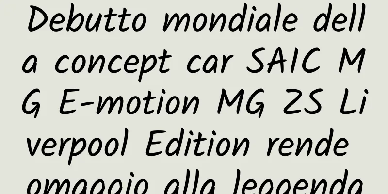 Debutto mondiale della concept car SAIC MG E-motion MG ZS Liverpool Edition rende omaggio alla leggenda