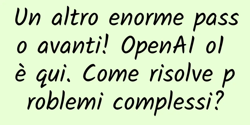 Un altro enorme passo avanti! OpenAI o1 è qui. Come risolve problemi complessi?