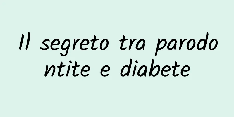 Il segreto tra parodontite e diabete