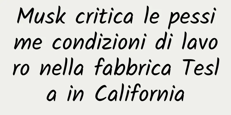 Musk critica le pessime condizioni di lavoro nella fabbrica Tesla in California