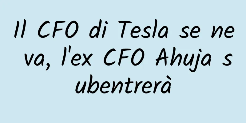 Il CFO di Tesla se ne va, l'ex CFO Ahuja subentrerà