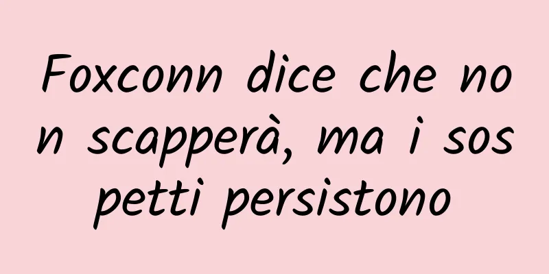 Foxconn dice che non scapperà, ma i sospetti persistono