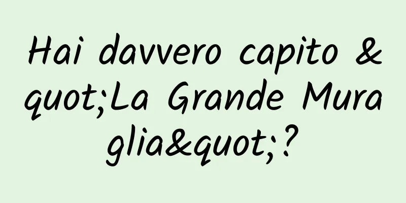 Hai davvero capito "La Grande Muraglia"?
