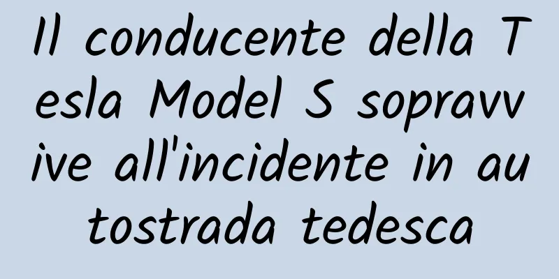 Il conducente della Tesla Model S sopravvive all'incidente in autostrada tedesca
