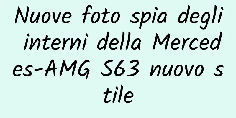 Nuove foto spia degli interni della Mercedes-AMG S63 nuovo stile