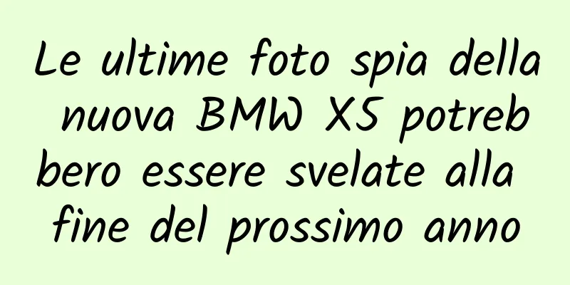 Le ultime foto spia della nuova BMW X5 potrebbero essere svelate alla fine del prossimo anno