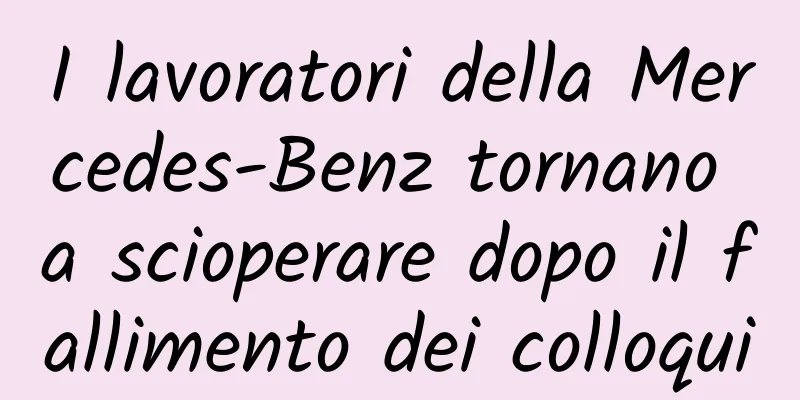 I lavoratori della Mercedes-Benz tornano a scioperare dopo il fallimento dei colloqui