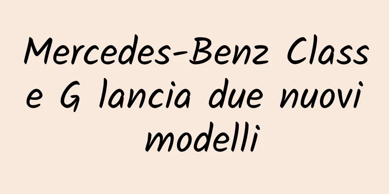 Mercedes-Benz Classe G lancia due nuovi modelli