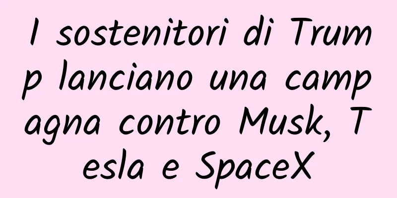 I sostenitori di Trump lanciano una campagna contro Musk, Tesla e SpaceX