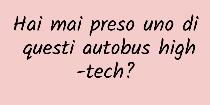 Hai mai preso uno di questi autobus high-tech?