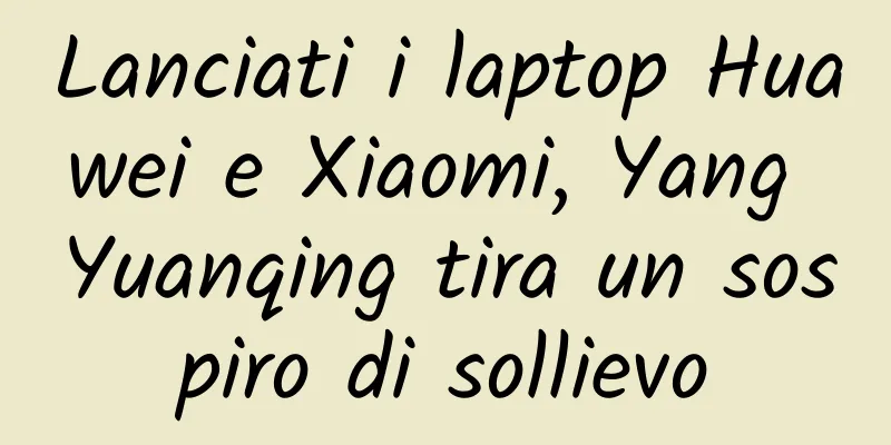 Lanciati i laptop Huawei e Xiaomi, Yang Yuanqing tira un sospiro di sollievo
