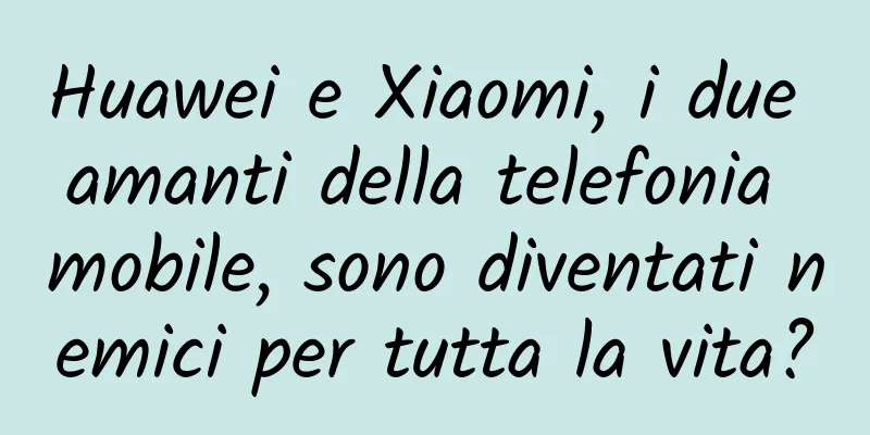 Huawei e Xiaomi, i due amanti della telefonia mobile, sono diventati nemici per tutta la vita?
