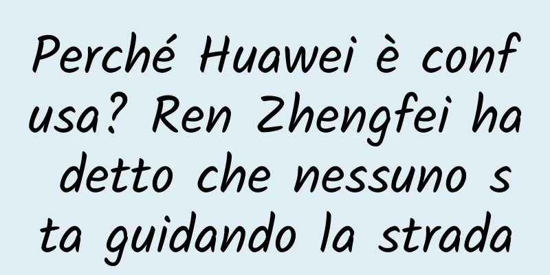 Perché Huawei è confusa? Ren Zhengfei ha detto che nessuno sta guidando la strada