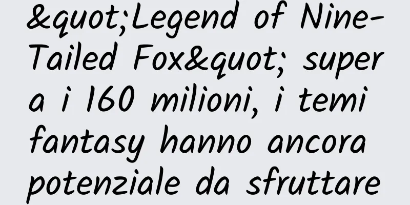 "Legend of Nine-Tailed Fox" supera i 160 milioni, i temi fantasy hanno ancora potenziale da sfruttare
