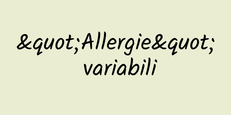 "Allergie" variabili