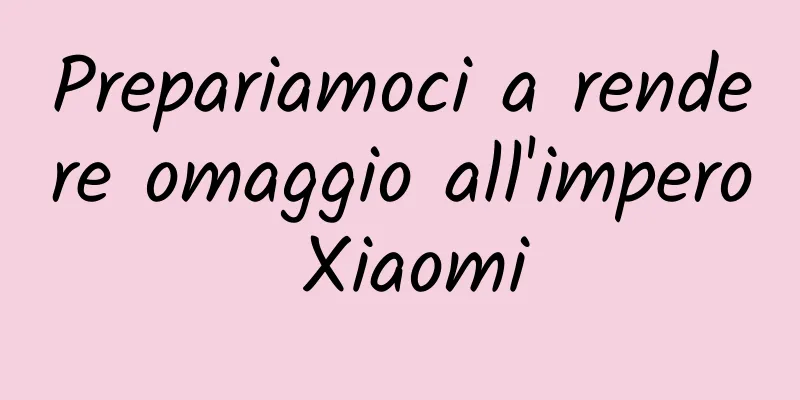 Prepariamoci a rendere omaggio all'impero Xiaomi