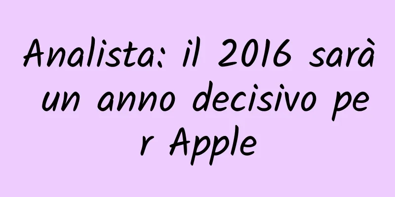 Analista: il 2016 sarà un anno decisivo per Apple
