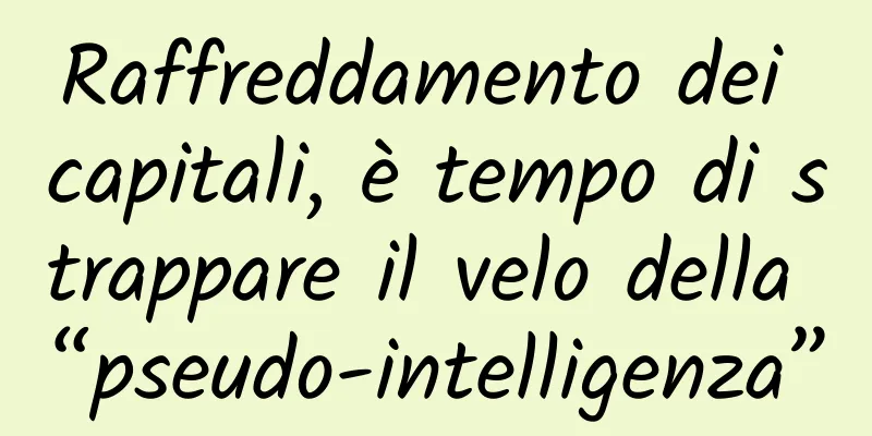 Raffreddamento dei capitali, è tempo di strappare il velo della “pseudo-intelligenza”
