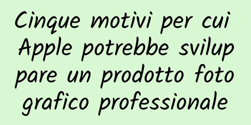 Cinque motivi per cui Apple potrebbe sviluppare un prodotto fotografico professionale