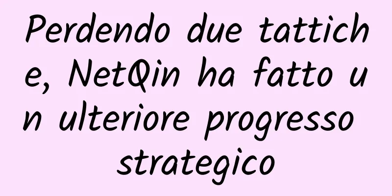 Perdendo due tattiche, NetQin ha fatto un ulteriore progresso strategico