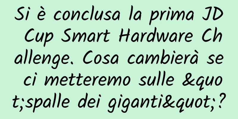 Si è conclusa la prima JD Cup Smart Hardware Challenge. Cosa cambierà se ci metteremo sulle "spalle dei giganti"?
