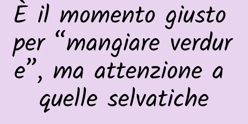 È il momento giusto per “mangiare verdure”, ma attenzione a quelle selvatiche