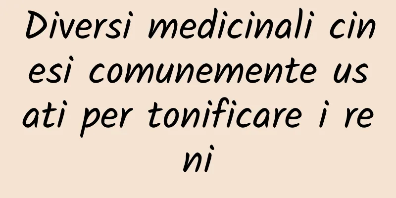 Diversi medicinali cinesi comunemente usati per tonificare i reni