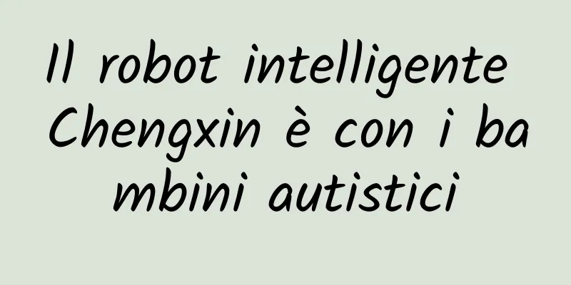 Il robot intelligente Chengxin è con i bambini autistici