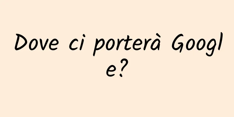 Dove ci porterà Google?