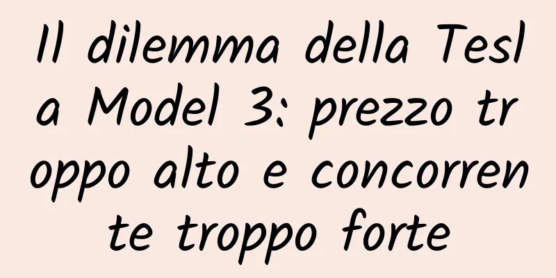 Il dilemma della Tesla Model 3: prezzo troppo alto e concorrente troppo forte