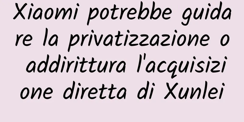 Xiaomi potrebbe guidare la privatizzazione o addirittura l'acquisizione diretta di Xunlei