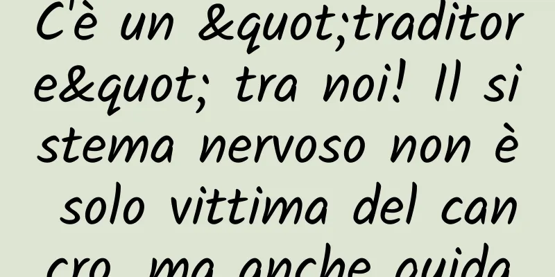 C'è un "traditore" tra noi! Il sistema nervoso non è solo vittima del cancro, ma anche guida