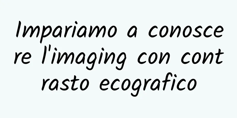 Impariamo a conoscere l'imaging con contrasto ecografico