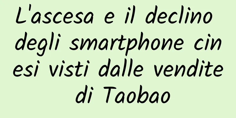 L'ascesa e il declino degli smartphone cinesi visti dalle vendite di Taobao