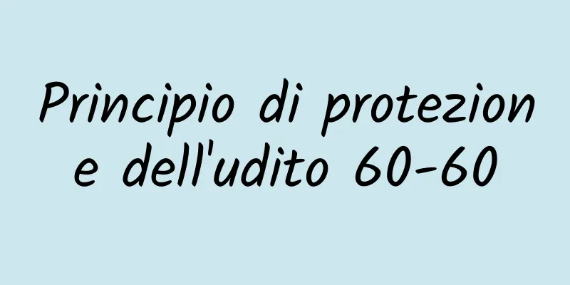 Principio di protezione dell'udito 60-60