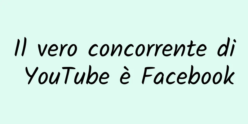 Il vero concorrente di YouTube è Facebook