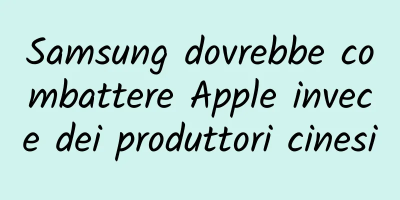 Samsung dovrebbe combattere Apple invece dei produttori cinesi